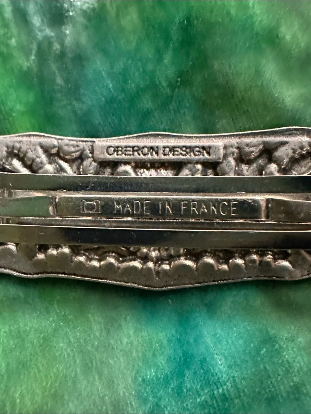 Oberon Design Scottish Thistle Britannia Metal Barrette